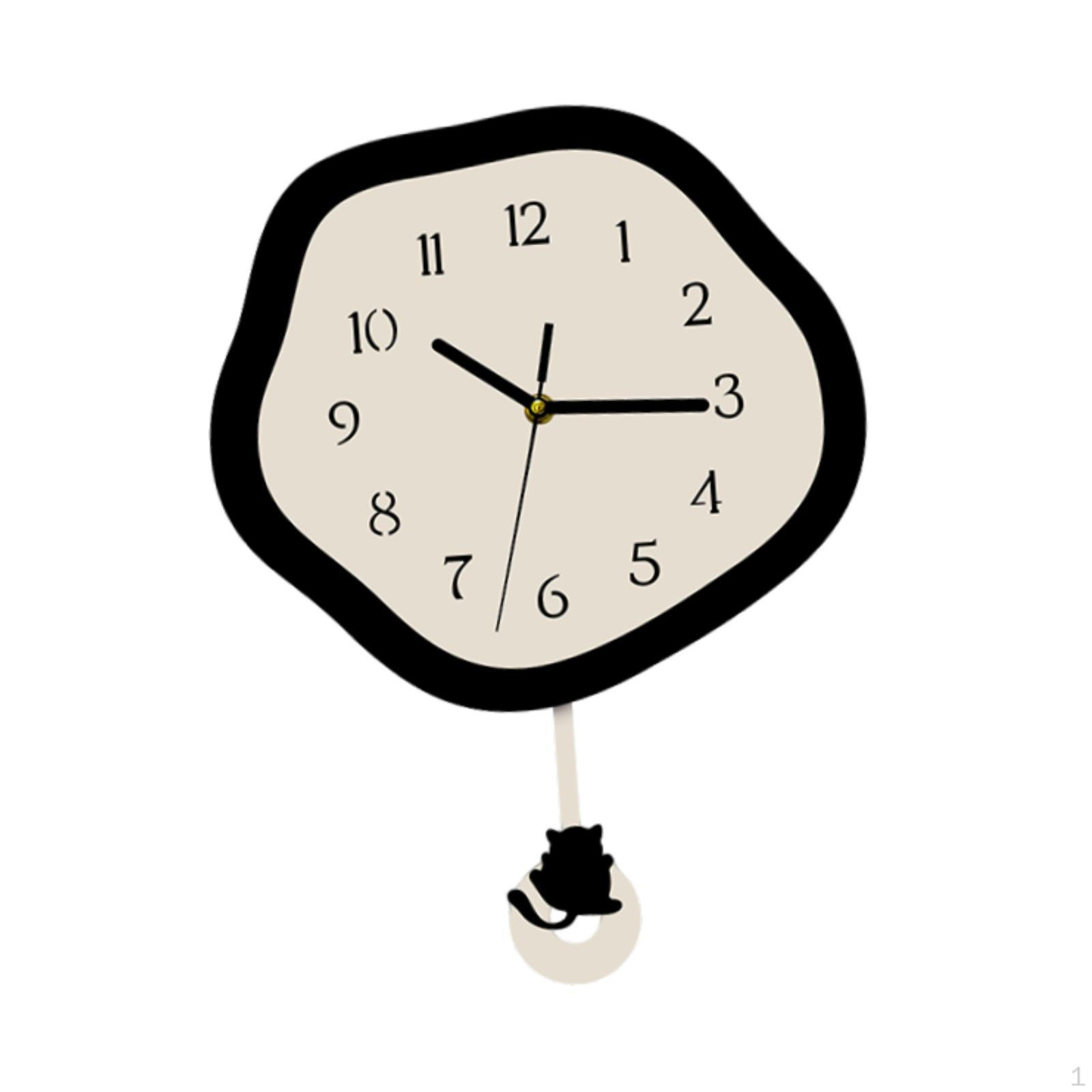 

Clock Decor, Mute Minimalist Fashion Ornament, Decorative Wall for Indoor Home Kids Room белый