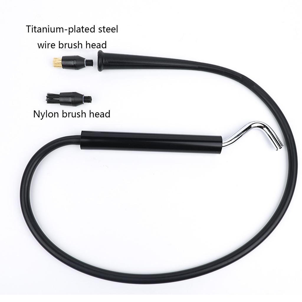 Anti-Scald Wood Handle Cleaning Brush Replacement Coffee Machine Steam Cleaning Brush Coffee Machine Cleaning Tool