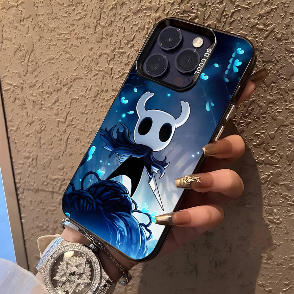 Hot H-Hollow K-Knight Game Phone Case For iPhone 17,16,15,14,13,12,11,Pro,XS,Max,Plus,Mini,SE4,E Black Matte Shockproof Cover