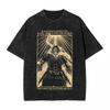 Vintage Gewaschenes Oversized Y2k T-Shirt Raya Lucaria Academy Baumwoll T-Shirt E-Eldens Spiel R-Ringe Freizeit T-Shirt Damen Herren Kleidung