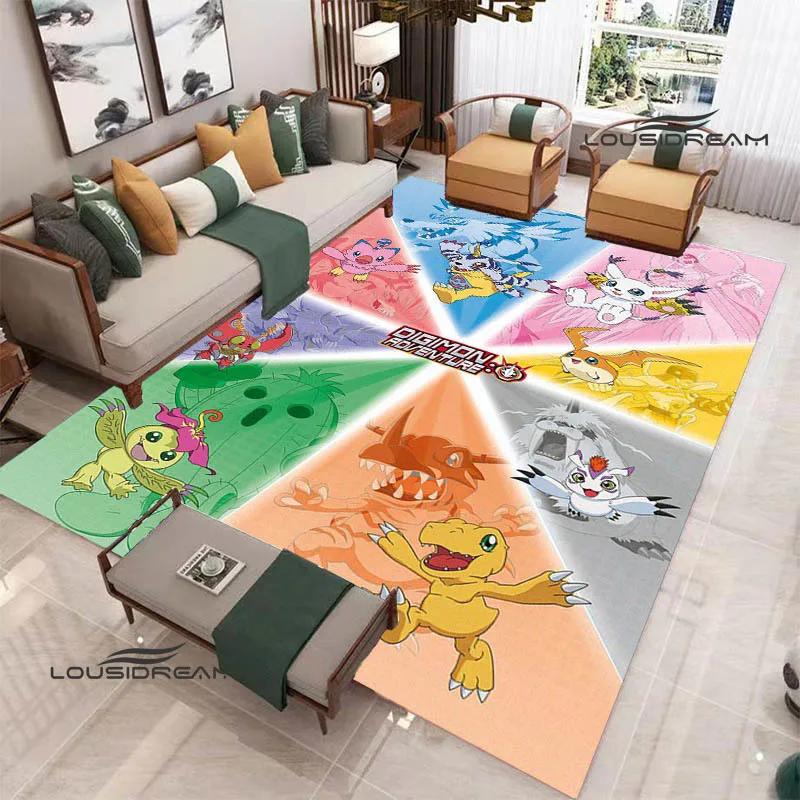 3D Digimon Cartoon Printed Carpet Non-slip Carpet Yoga Mat Carpets for Living Room Area Rug Home Bedroom Decor Birthday Gift