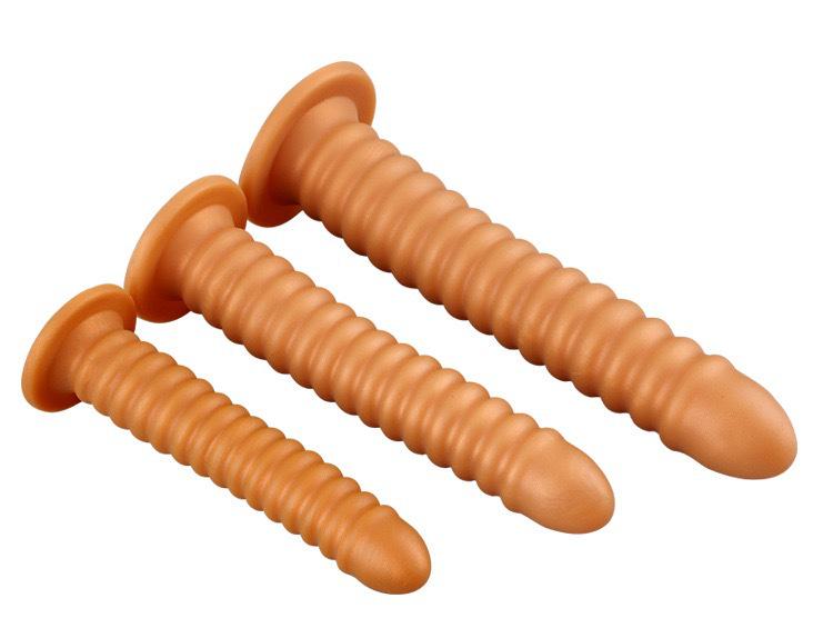 A191 Silikonowy Analny Korek z Długim Gwintem do Użytku Zewnętrznego - Miękka Zabawka SM dla Mężczyzn i Kobiet