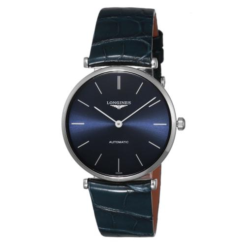 

Longines Men s LA GRANDE CLASSIQUE Automatic Watch, Water Resistant, Sapphire Crystal, Blue Dial, Stainless Steel, L4.908.4.95.2, Blue