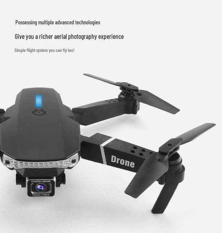 E88 4K Dual Camera Drone for Kids: Aerial Photography Remote Control Quadcopter Toy