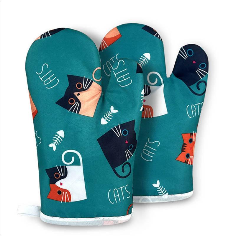 

Теплоизоляционные перчатки Специальные перчатки для выпечки в микроволновой печи Творческая кухня Нескользящие термостойкие утолщенные перчатки, защищающие от ожогов