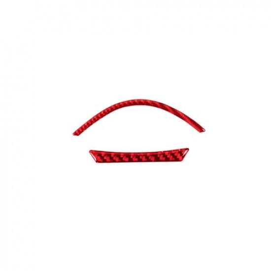 For Toyota Highlander Red Carbon Fiber Interior Speedometer Accent Cover Trim