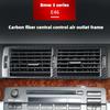 1Pc Air Vent Trim Auto Carbon Fiber Console Air Vent Sticker Trim for -BMW 3 Series E46 98-04 Car Interior Accessories