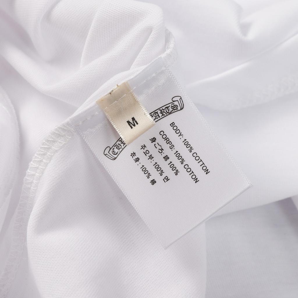 9985 CHROME HEARTS 2025 Vară Nou Bumbac de Înaltă Calitate Gât Rotund Larg Mărimi Mari Tricou de Cuplu pentru Bărbați și Femei