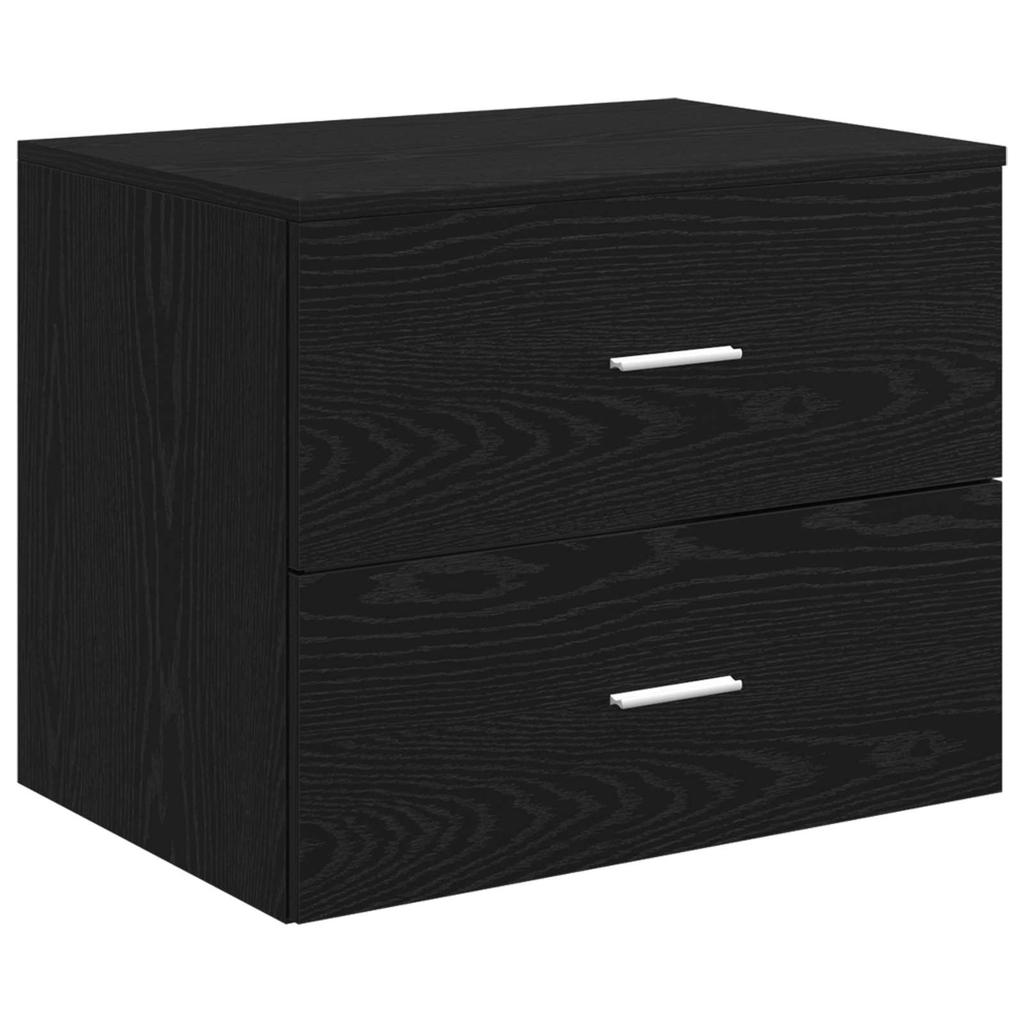 Bathroom Furniture Set 3 Pcs Black 49.5 X 44.5 X 66 Cm