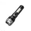 5 Modes USB Rechargeable LED Flashlight Powerful Zoom Torch with COB Side Lights Outdoor Emergency Lantern Camping Portable Lamp