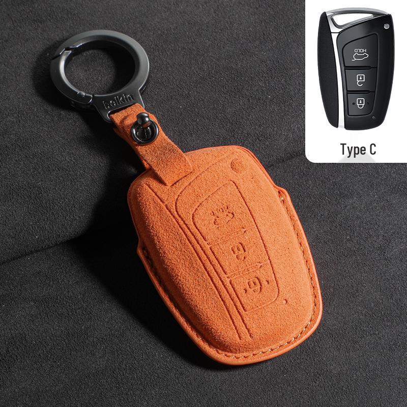 Suede Key Covers for Beijing Hyundai: ix35, MUFASA, Mingtu, Elantra, Yuena, Sonata