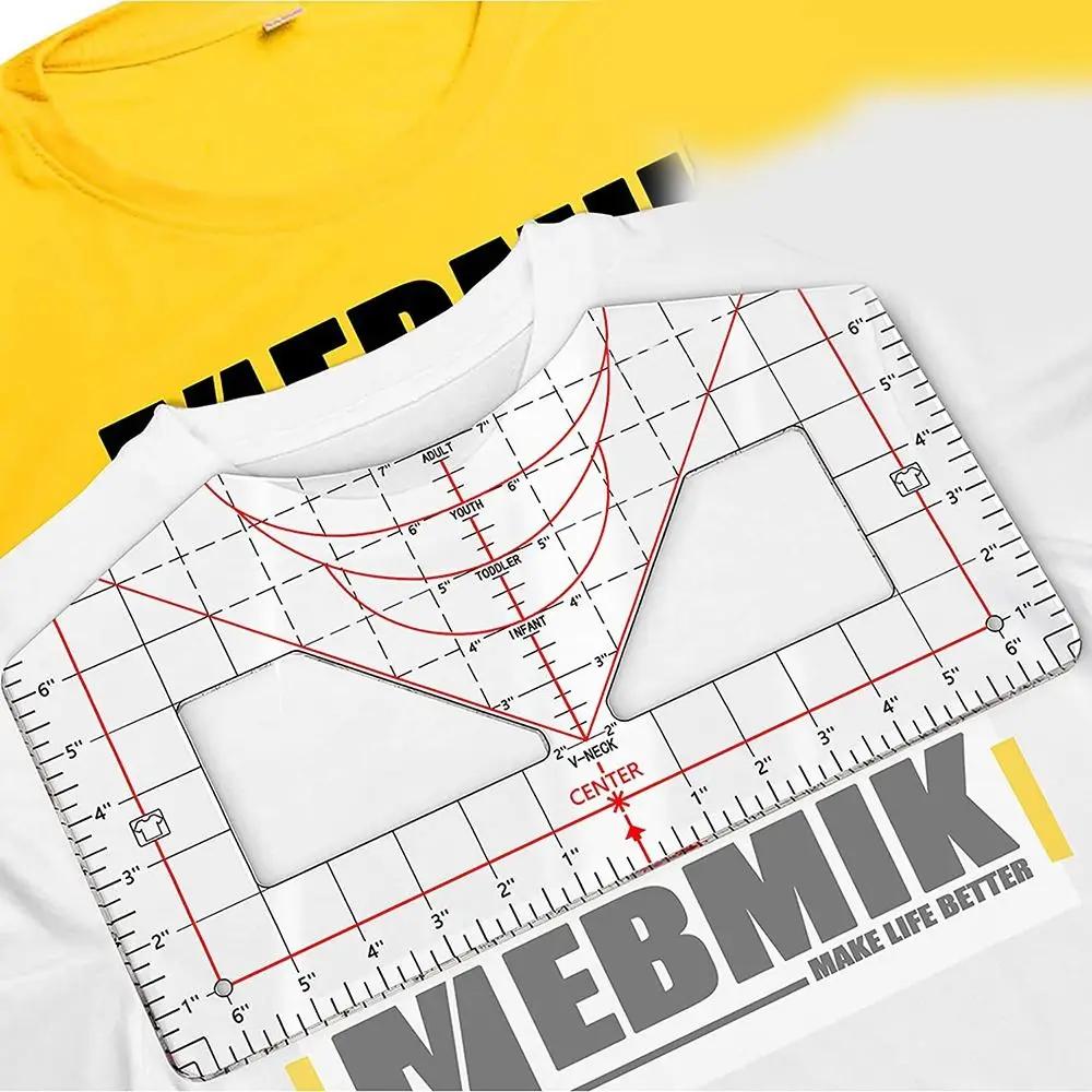 

Accessories All-in-ONE T-shirt Ruler Guide Universal Durable T-shirt Measurement Tool Acrylic T-shirt calibration tool ruler