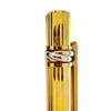 Great Cartier Ballpoint pen Striped Pattern gold mens Used