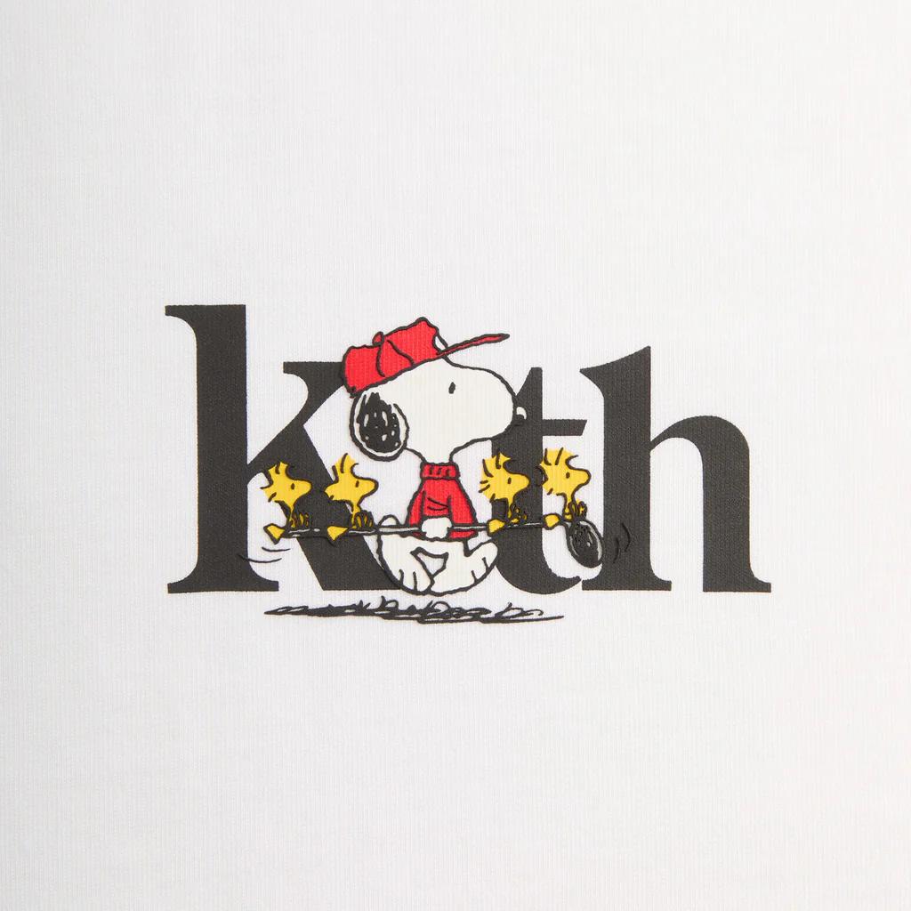 Kith For Peanuts Golf Serif Tee White Men Tops KHM033389-101