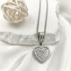 Meier Bestseller Rock Candy Herz Anhänger Halskette - Europäischer & Amerikanischer Ins Stil, Vielseitiger Kupfer Anhänger mit Zirkonia Herz Schmuck