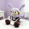 34CM Cute Purple Rabbit Circus Doll Maid Costume Bunny Suitable for Children's Companionship and Audience Collection