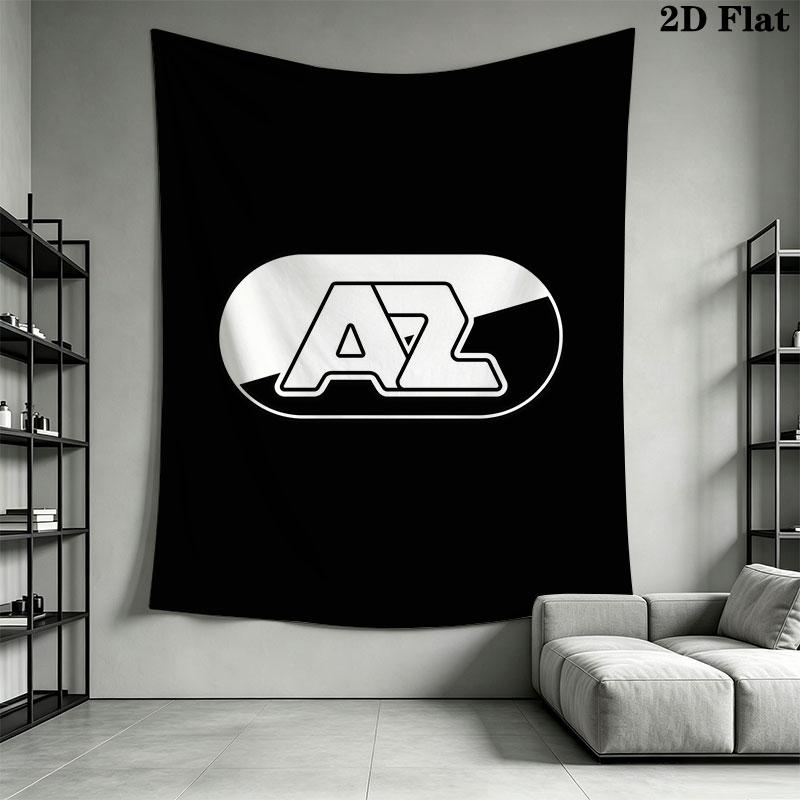 AZ Alkmaar logo Wall Hanging Printed Fabric Blanket Decorative Tapestries for Bedroom Living Room Home Decor