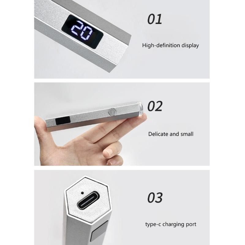 LED Nail Light Belt Support Handheld Nail Lamp USB Nail Dryer Quick-Drying Nail Light Metal Nail Lamp for Salons Travel
