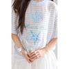 Mucmukn Girls' Lyocell Cool-Touch Striped T-shirt