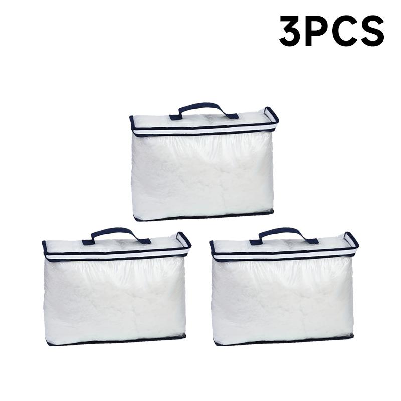 Transparent PVC packaging bags portable bedding blanket packaging pillowcase storage bag