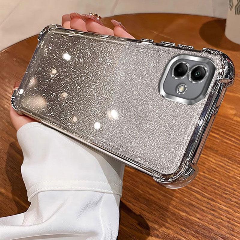 

Чехол SamsungA06 Блестящий чехол для телефона для Samsung Galaxy A06 A05 A05S A04E Note 20 ultra Задний Прозрачный Роскошный Женский Чехол A 06 A05s