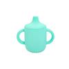 Food-Grade Silicone Straw Cup for Infants & Toddlers - Non-Slip, Leak-Proof, with Lid & Duckbill Spout, High-Temperature & Drop Resistant.