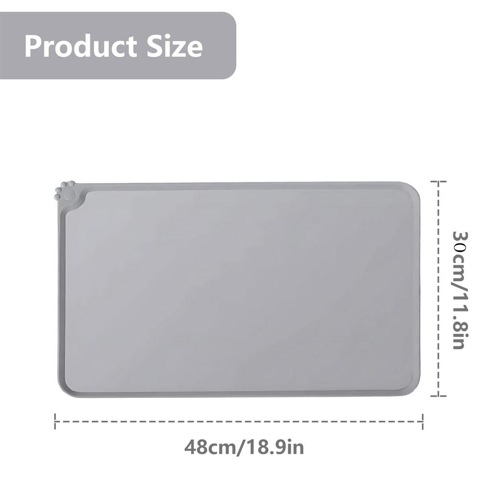 Wasserdichte Haustierfuttermatte für Boden Rutschfeste Haustiermatte für Näpfe Langlebige Haustierfuttermatten für Boden Leicht zu Reinigende Haustierfuttermatte