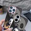 Guitar-playing Panda Pattern Case For iPhone 17 Pro Max Funda iPhone 16 Pro Max 15 14 13 12 11 Air 16E Leather Texture Silicone Cover