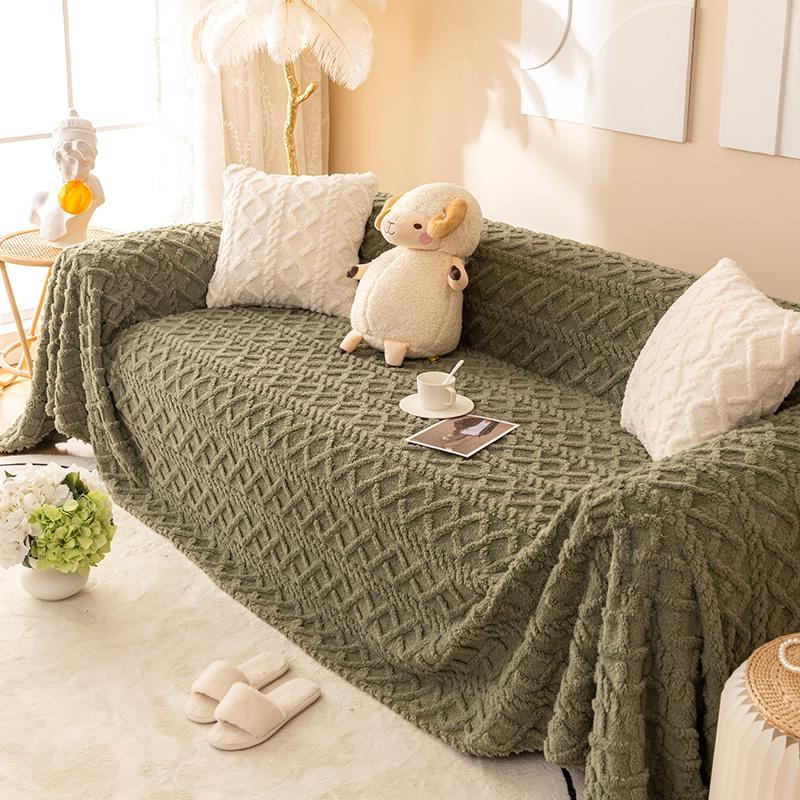 Winter Plush Sofa Cover Cloth Non-slip New Sofa Towel Lazy All-inclusive Universal Sofa Full Cover Blanket