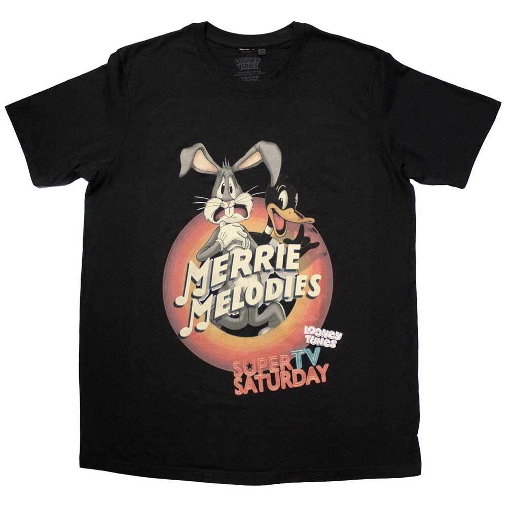 Looney Tunes Merrie Melodies T-Shirt Black New XL
