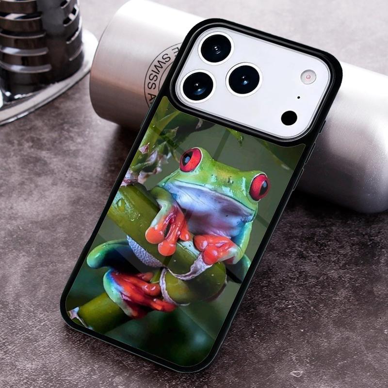 

Blue Laughing Tree Frog Phone Case For iPhone 17 16 15 14 13 12 11 Pro Max Plus 17Air Soft Silicone Cover iPhone 12 Pro Max