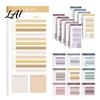 Multi Pack Memo Tabs Segmented Colored Sticky Notepad Morandi Color To-do List Index Tabs Adhesive Notes for Planning Smooth Writing Paper and Note