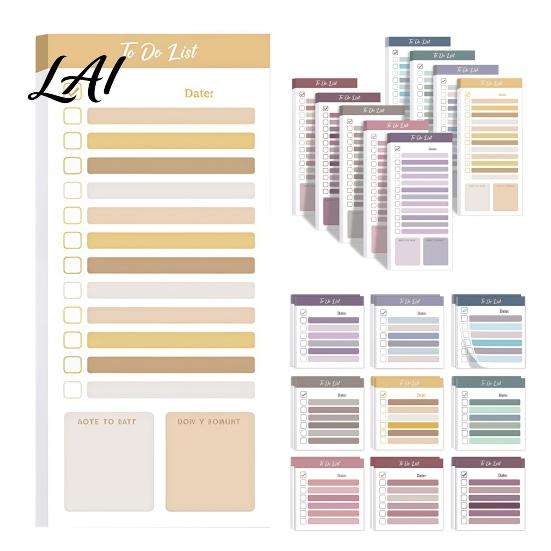 Multi Pack Memo Tabs Segmented Colored Sticky Notepad Morandi Color To-do List Index Tabs Adhesive Notes for Planning Smooth Writing Paper and Note