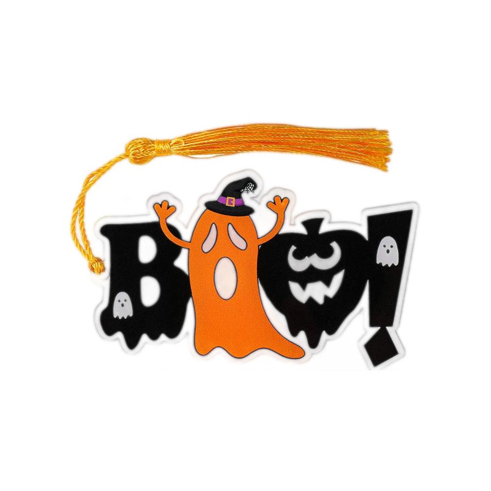 Spooky Ghost-Themed Bookmarks Acrylic Bookmarks For Women Study Stationery Office Supplies Halloween Gifts For Friends