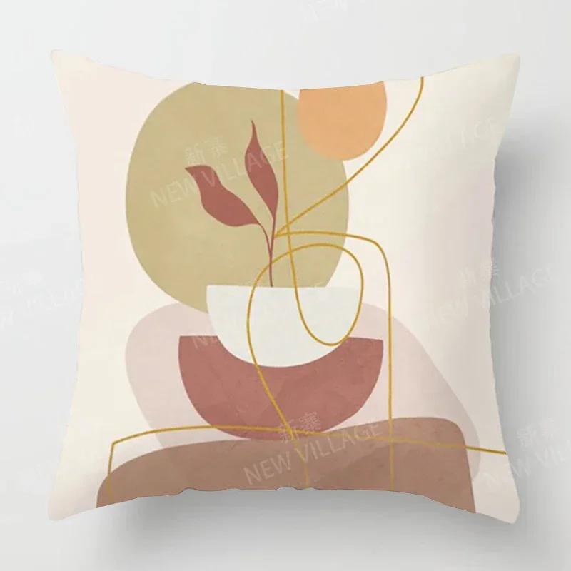 Nordic Fall Home Decor Autumn Throw Pillow Cover Sofa Cushion Cover Modern Morandi