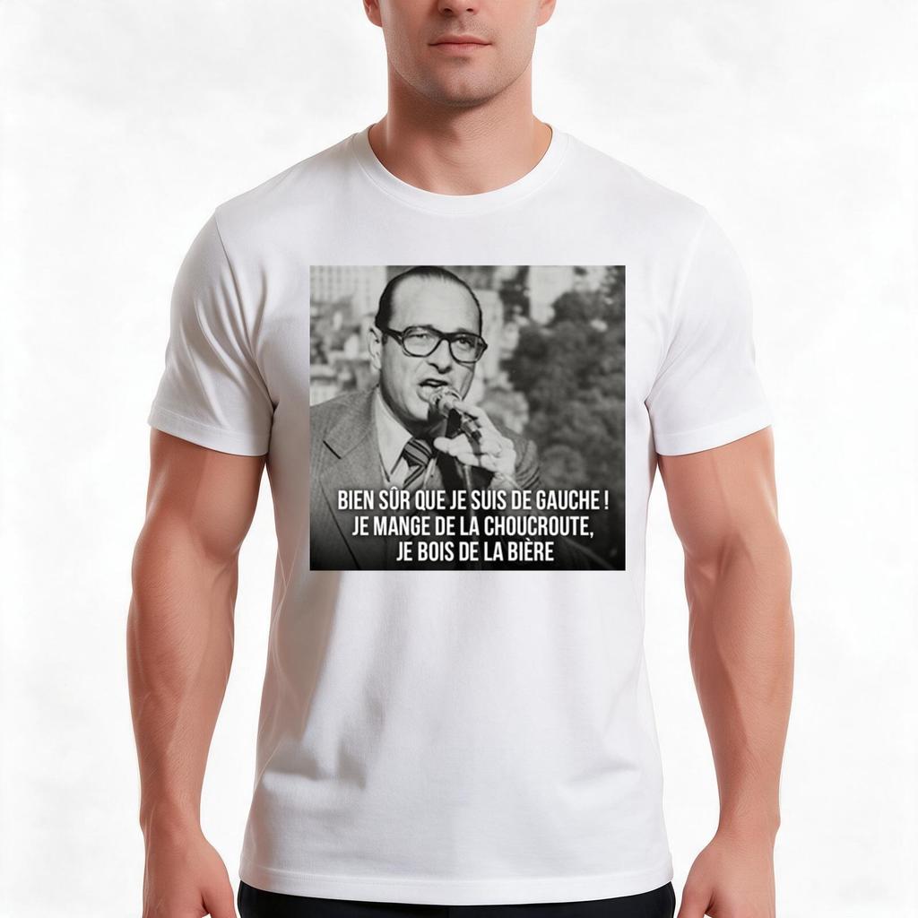 Jacques Chirac French Swag Tshirt Summer Casual Cotton Tee Oversized Streetwear Tops Vintage Graphic Print Unisex Unisex Unisex