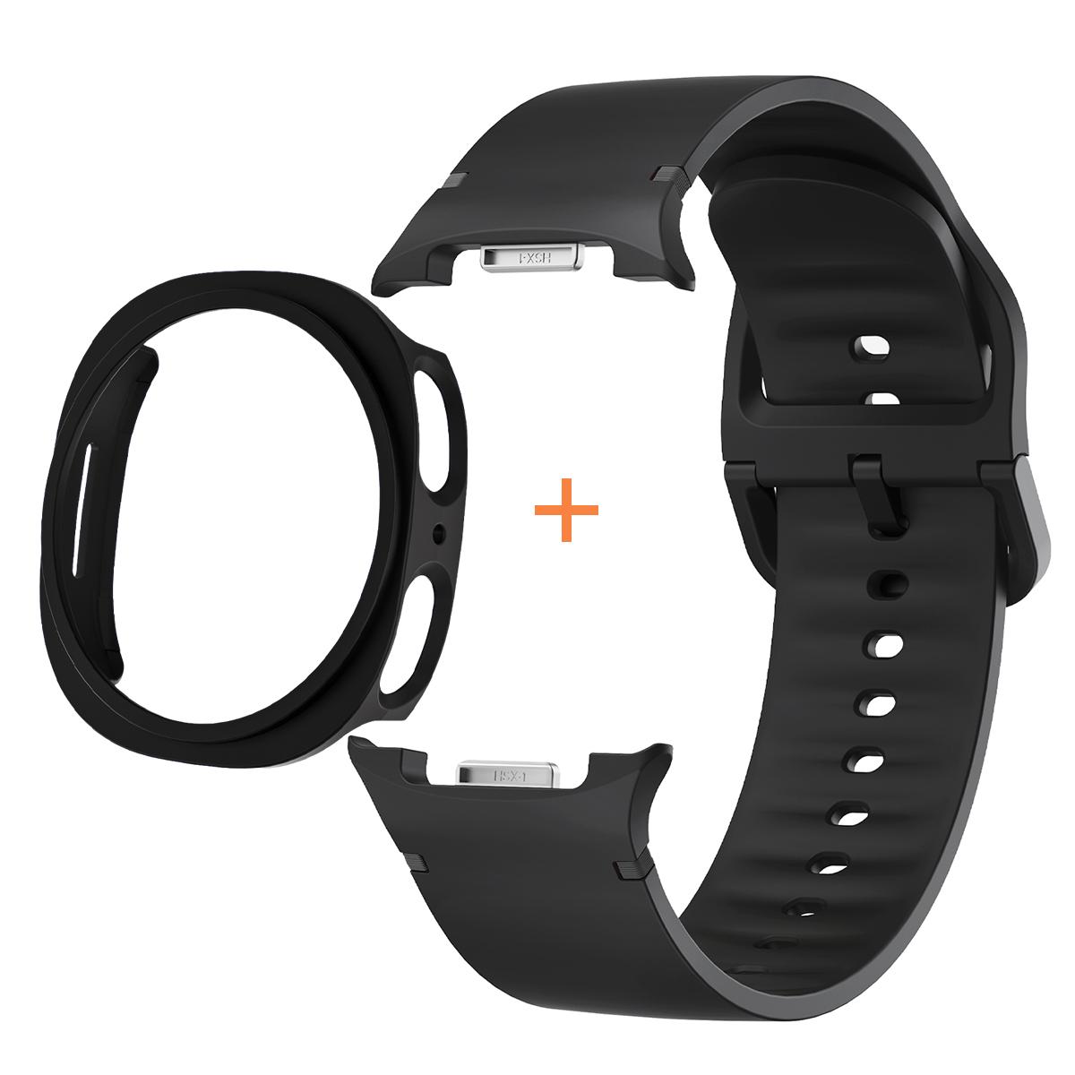 

Case+Silicone Band for Samsung Galaxy Watch 8 44/40mm Sport Belt Wrist Replacement Correa Bracelet for Galaxy Watch 8 Classic 22-8Classic 46mm