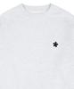 GRAVER [Unisex] Black Odd Flower Embroidered Sweatshirt_Melange White