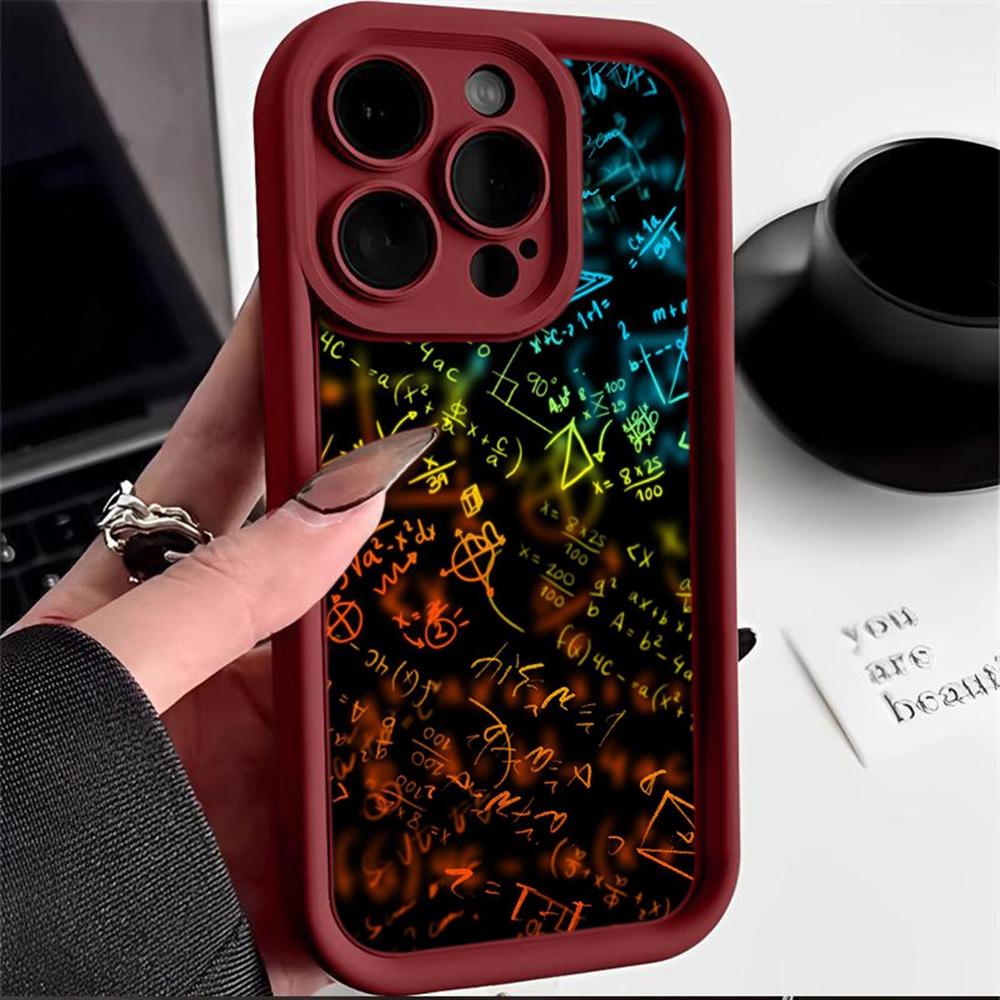 Angel Eye TPU Soft Phone Case for Samsung A05 A13 A23 A53 A14 A24 A34 A54 A15 A25 A35 A55 S20 S23 FE S24 Ultra Ae71 Creative Brain Mathematicians