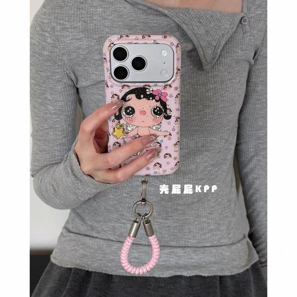 Pink braid star girl ins15 for Apple 17ProMax phone case iPhone16Pro explosion 15