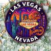 D Flat Pc X Inch Vintage Las Vegas Metal Sign  D Flat Design Aluminum Easy To Hang Durable  WeatherResistant Ideal