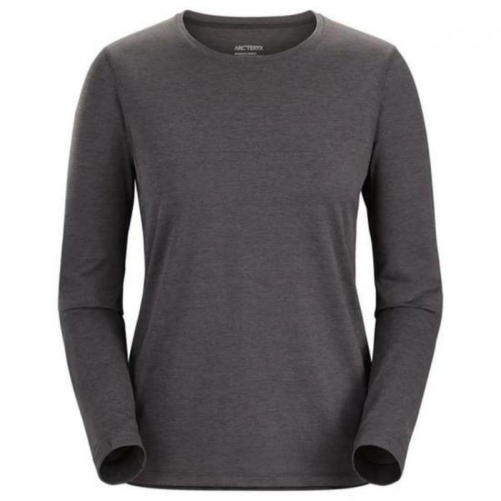 ArcTeryx Long Sleeve T shirT Black heaTher Dom aTpfw06914bhr XXS (80 around)
