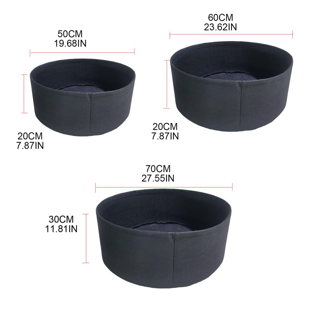 Plant Growing Container Durable Non Woven Fabric Plants Bags for Garden Balcony