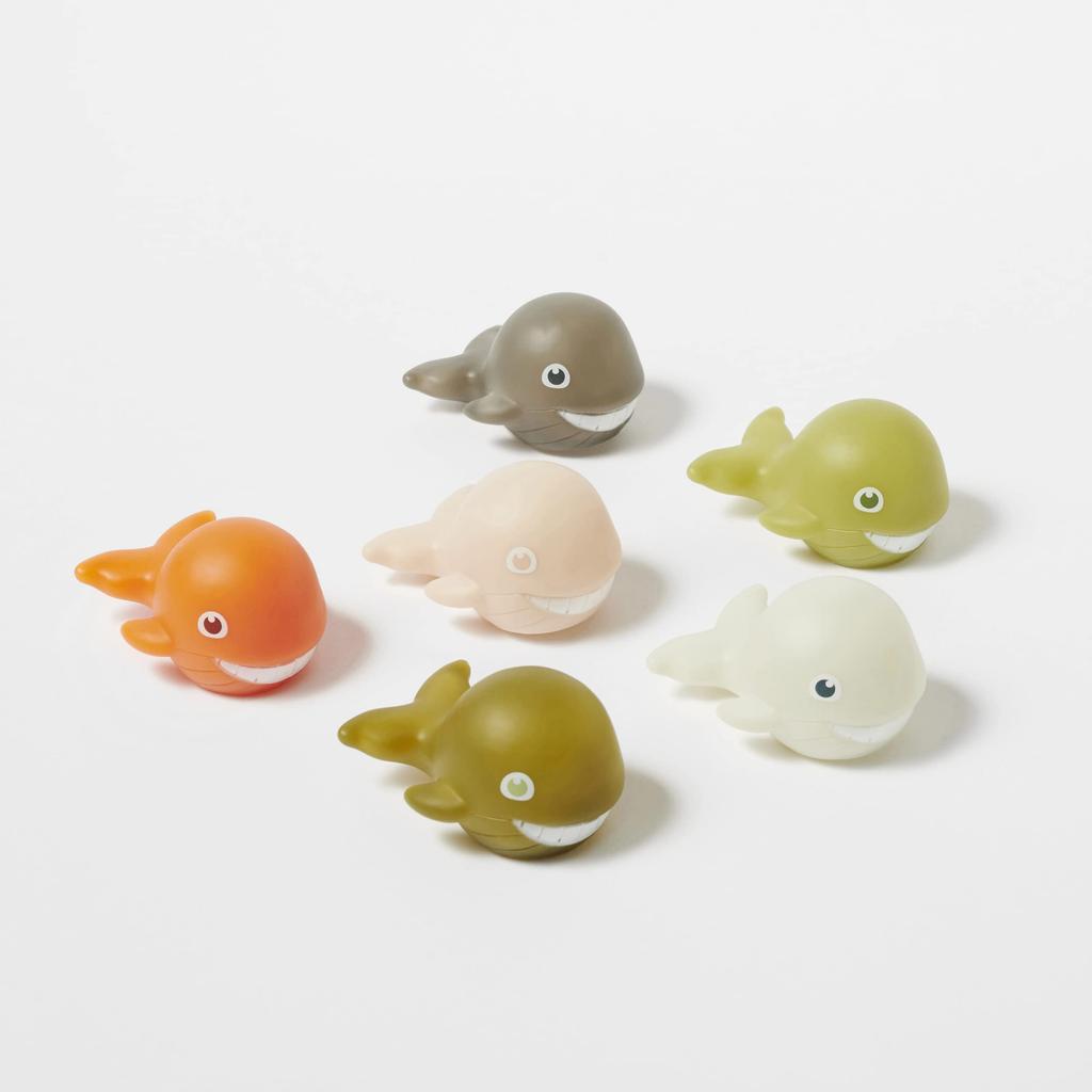 SUNNYLIFE Bus Squeaker Whale Set of 6