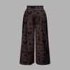 2025 Autumn and Winter Halloween Elastic Pouch Printed Casual Pants for Women