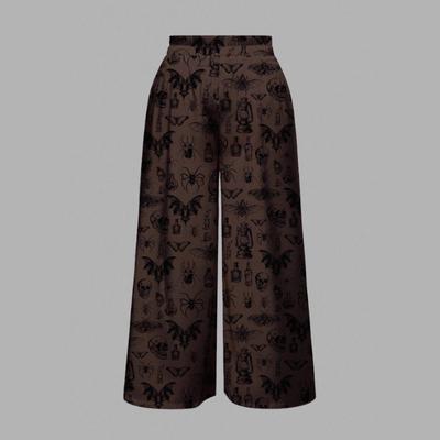 2025 Herbst und Winter Halloween Elastische Tasche Bedruckte Lässige Hose für Damen