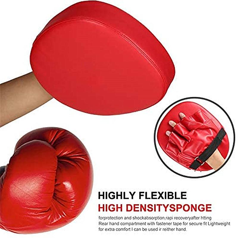 1Pcs Kick Boxing Gloves Pad Punch Target Bag Men MMA PU Karate Muay Thai Free Fight Sanda Training Adults Kids Equipment