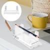 iplusmile Shelf Bracket Acrylic Pen Holder Clear Makeup Brush Rack Organizer Ballpoint Pen Wand Holder Showcase Paintbrush Drying Rack for Home
