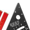 7 Inch Carpenter Square 80 degrees  Angle Adjustable Combination Triangle Ruler Rafter Square with 2 Pencils Imperial