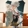 Couverture jetée en flanelle I-Inuyasha, Légère et douillette, Durable, Lavable, Mignonne, Cool